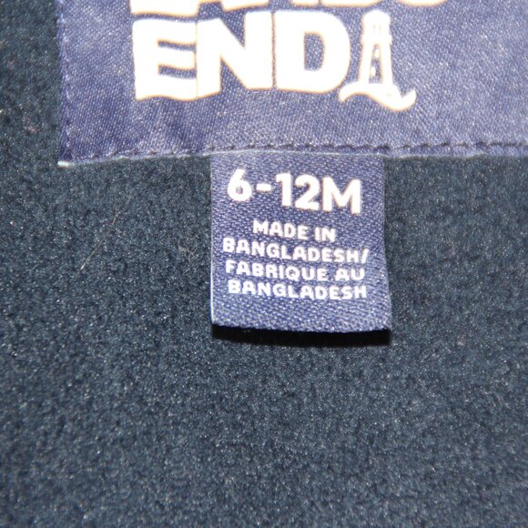 Lands End Bunting Snowsuit 6-12 Months Girl Hot Pink Double Zipper Fleece - Picture 6 of 8